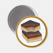 Millionaire's Shortbread Caramel Squares UK Food Magneet (Voorkant / Achterkant)