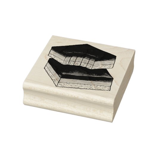 Millionaire's Shortbread Caramel Squares UK Food Rubberstempel (Stempel)