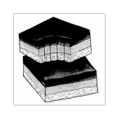 Millionaire's Shortbread Caramel Squares UK Food Rubberstempel (Afrduk)