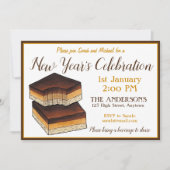 Millionaire's Shortbread Scottish New Year's Party Kaart (Voorkant)