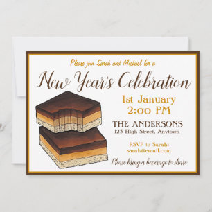 Millionaire's Shortbread Scottish New Year's Party Kaart