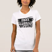 #MillionMissing 2022 logo & #MEAction logo T-shirt (Voorkant)