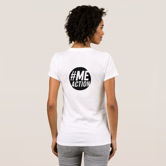 #MillionMissing 2022 logo & #MEAction logo T-shirt (Achterkant volledig)