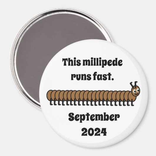 Millipede, bruin magneet (Voorkant / Achterkant)