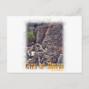 Millo in de stad David, Jeruzalem Briefkaart