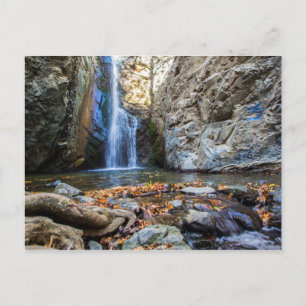 Millomeris waterfall Cyprus Briefkaart