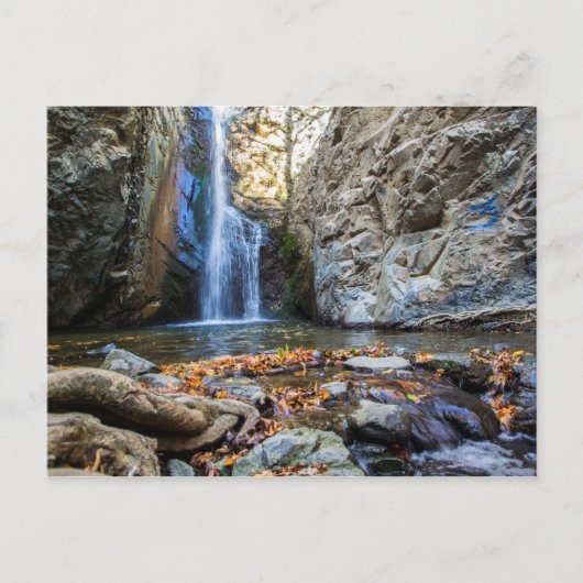 Millomeris waterfall Cyprus Briefkaart (Voorkant)