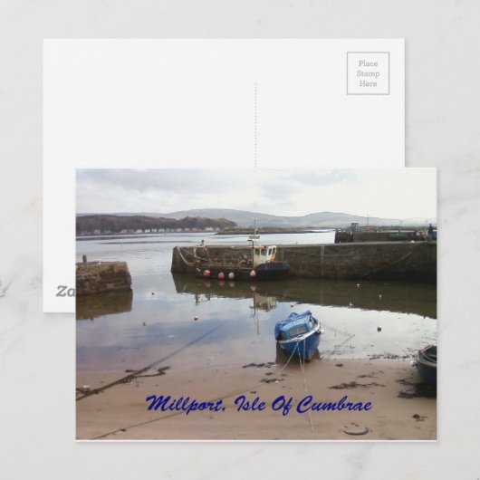 Millport, eiland Cumbrae - low-tide Briefkaart (Voorkant / Achterkant)
