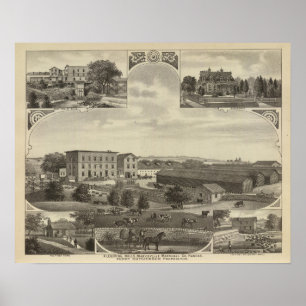 Mills and Residenties in Kansas Poster