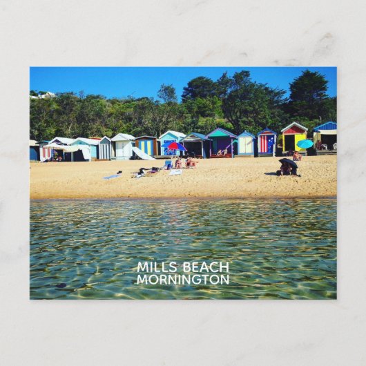 Mills Beach, Mornington Briefkaart (Voorkant)