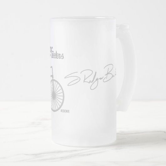 Mills DuoWheeler Co. Original Matglas Bierpul (Voorkant rechts)