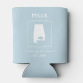 Mills Family Reunion 2025 lichtblauw Blikjeskoeler (Achterkant)