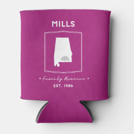 Mills Family Reunion 2025 Roze Blikjeskoeler