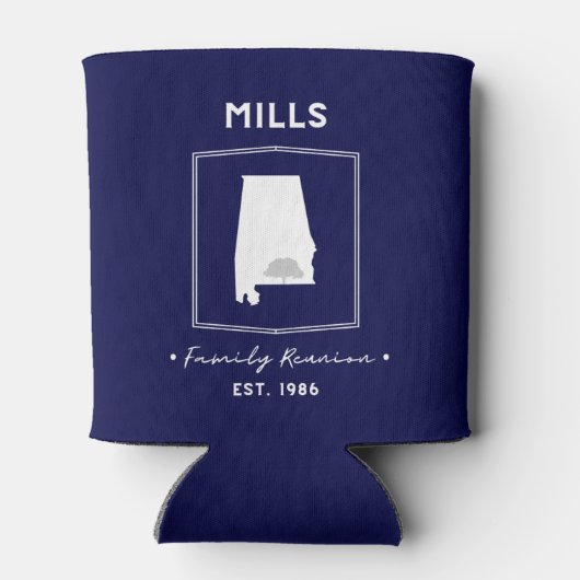 Mills Reunion 2025 Hugger Navy Blikjeskoeler (Achterkant)