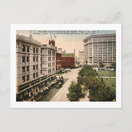 Mills St., El Paso, Texas  Briefkaart (Voorkant)