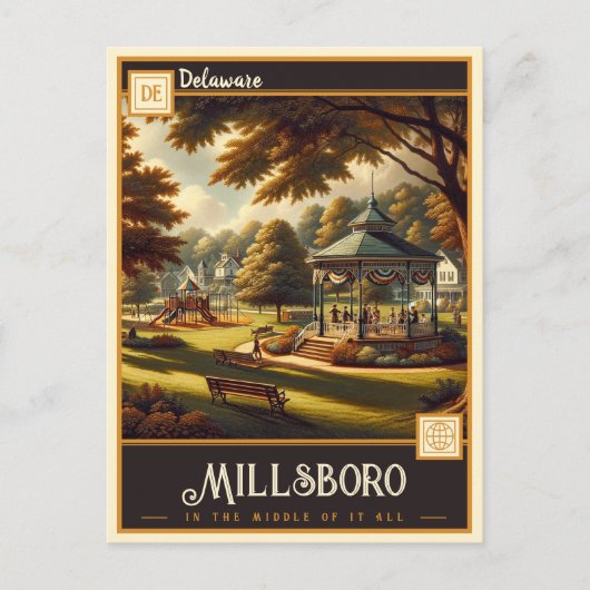 Millsboro, Delaware |  BRIEFKAART (Voorkant)