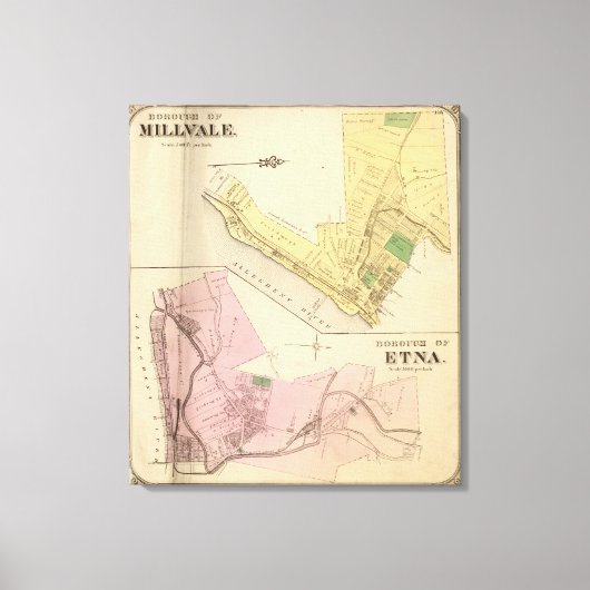 Millvale, Etna Canvas Afdruk (Voorkant)