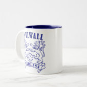 Millwall Fearless Tweekleurige Koffiemok (Voorkant links)