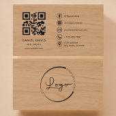 Millwork Hout Professioneel QR Code Visitekaartje