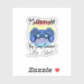 Millwright By Day Gamer By Night Sticker (Vel)