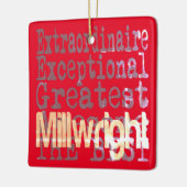 Millwright Extraordinaire Kerstmis Keramisch Ornament (Links)