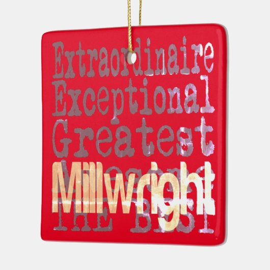 Millwright Extraordinaire Kerstmis Keramisch Ornament (Links)