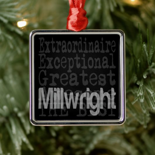 Millwright Extraordinaire Metal Ornament (Boom)