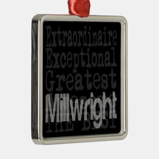 Millwright Extraordinaire Metal Ornament (Rechts)