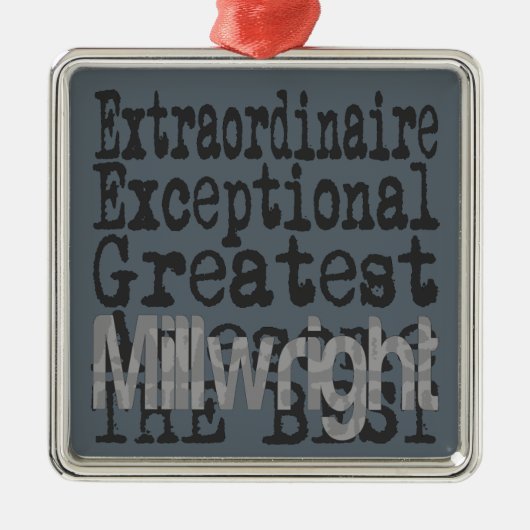 Millwright Extraordinaire Metalen Ornament (Voorkant)