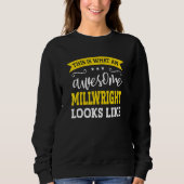 Millwright Job Title Employee Funny Worker Millwri Trui (Voorkant)