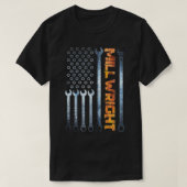 Millwright Tools Patriotic American Flag Millwrigh T-shirt (Design voorkant)