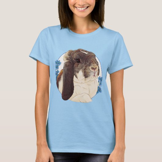 Milly Moo Bunny Dames T-shirt (Voorkant)