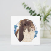 Milly Moo Bunny Kaart (Staand voorkant)