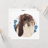 Milly Moo Bunny Kaart (Voorkant / Achterkant in situ)