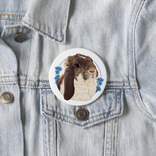 Milly Moo Bunny Ronde Button 7,6 Cm (In situ)