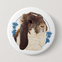 Milly Moo Bunny Ronde Button 7,6 Cm