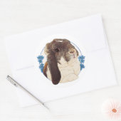 Milly Moo Bunny Ronde Sticker (Envelop)