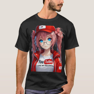 MILLY Q CHICA ANIME INFLUENCER CON ROPA DE YOUTUBE T-SHIRT