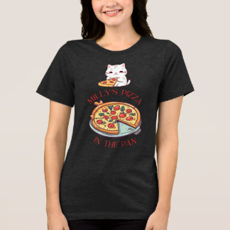 Milly's pizza in de pan Tri-Blend shirt