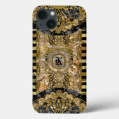 Millysteem Elegant Monogram Case-Mate iPhone Case (Achterkant)