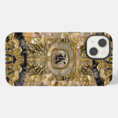 Millysteem Elegant Monogram iPhone Hoesje (Achterkant horizontaal)