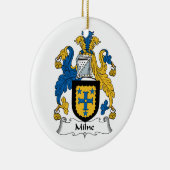 Milne Family Crest Keramisch Ornament (Rechts)