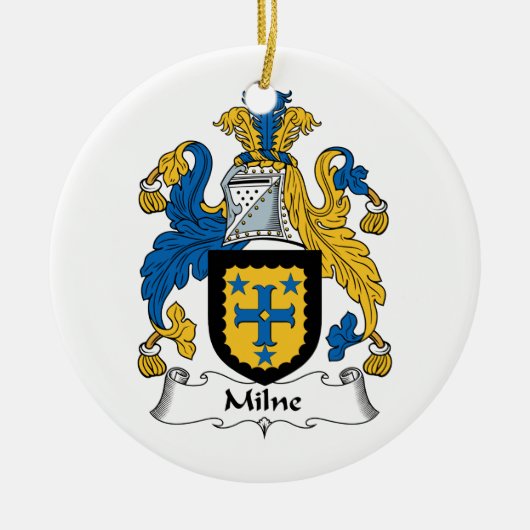 Milne Family Crest Keramisch Ornament (Voorkant)