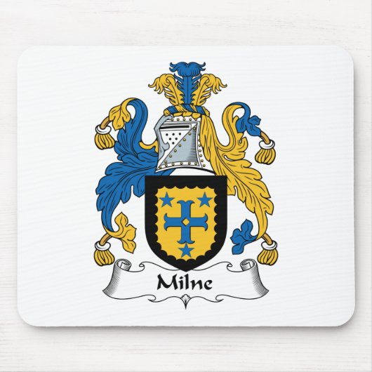 Milne Family Crest Muismat (Voorkant)