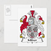 Milner Family Crest Briefkaart (Voorkant / Achterkant)