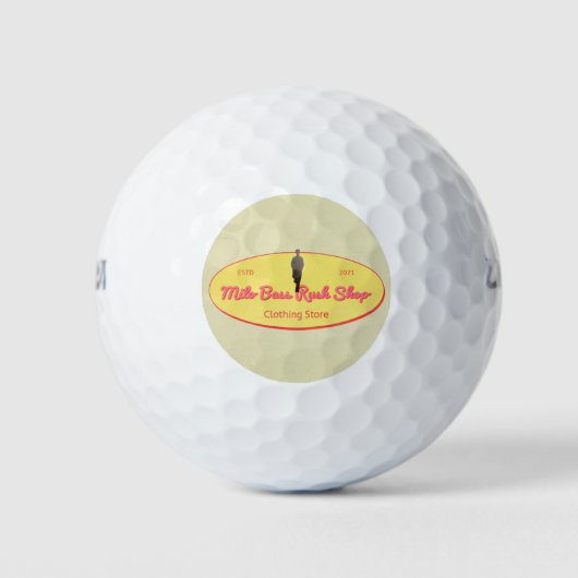 Milo Bass Rush Shop golf ball Golfballen (Voorkant)