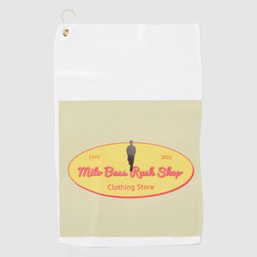 Milo Bass Rush Shop golfbal Golfhanddoek (Voorkant)