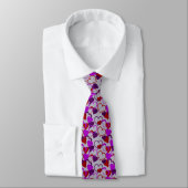 Milo Dale Hearts en Gray Mannen Necktie Stropdas (Gebonden)