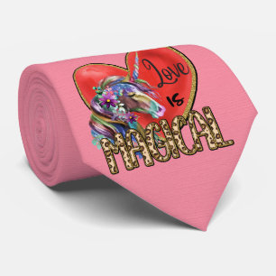 Milo Dale Love is Magical Pink Mannen Necktie Stropdas