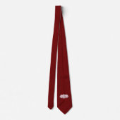 Milo Dale Maroon Mannen Necktie Stropdas (Achterkant)